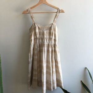 Mink Pink Beige Stripe Dress